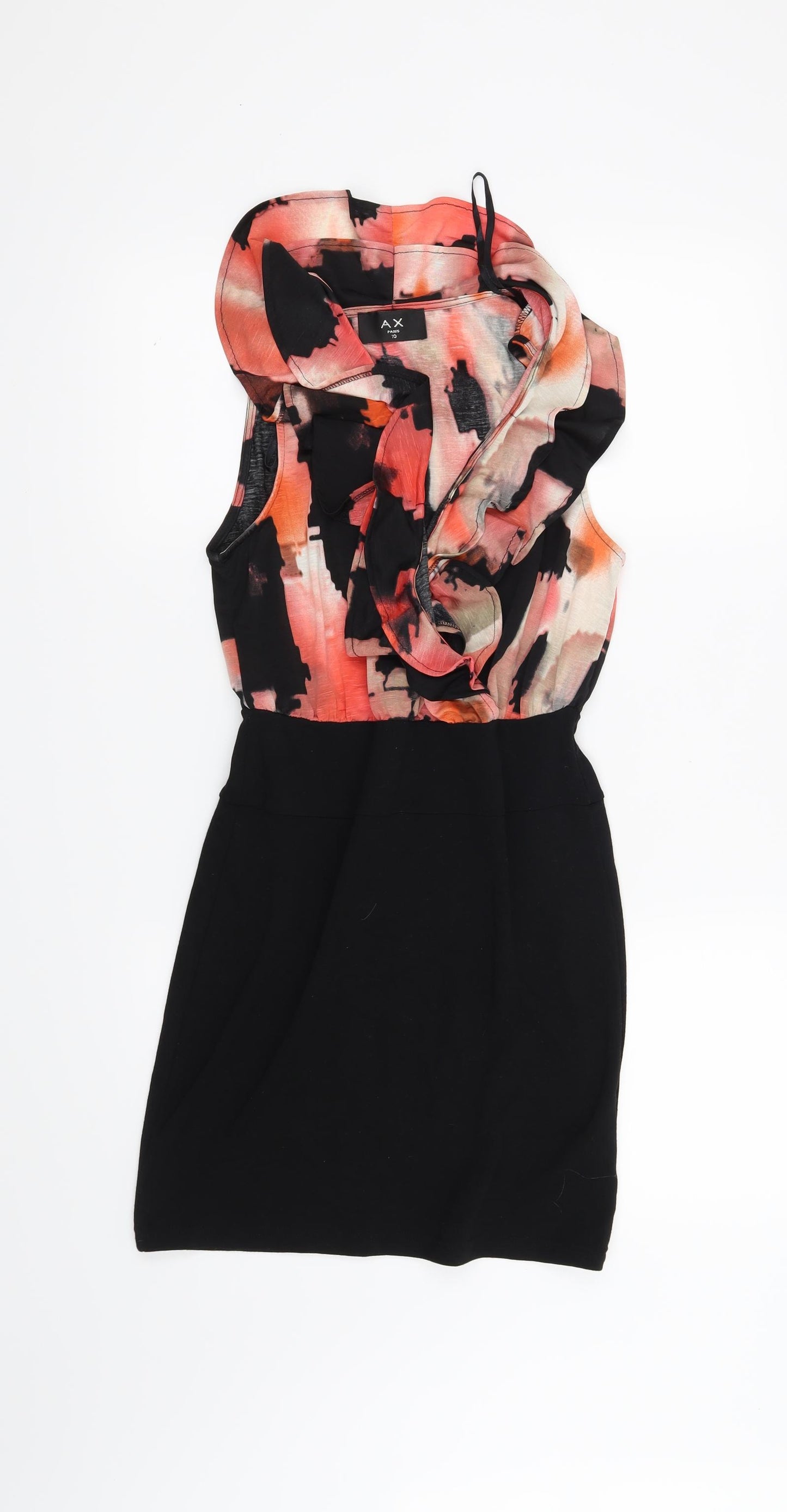 AX Paris Womens Black Geometric  Bodycon  Size 10
