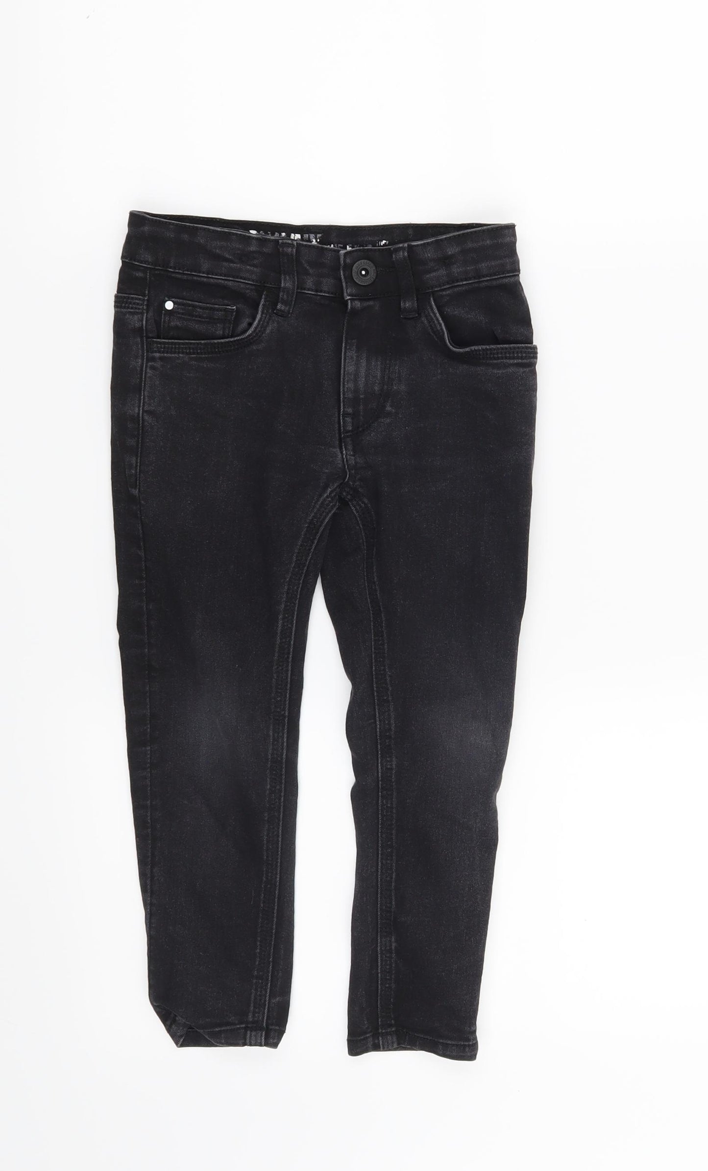 Matalan Boys Black   Skinny Jeans Size 5 Years