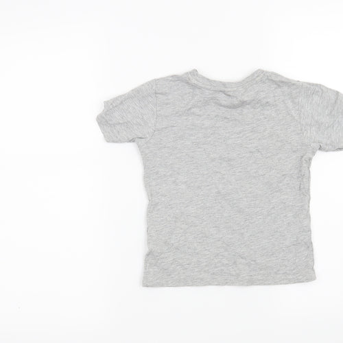 TU Boys Grey   Basic T-Shirt Size 3-4 Years  - Elephant