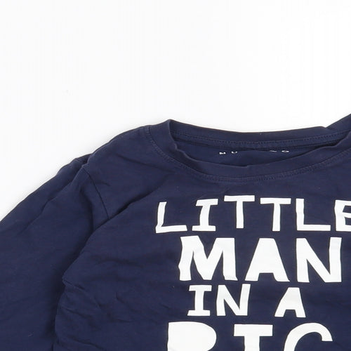 Nutmeg Boys Blue   Basic Casual Size 4-5 Years  - Little man in a big world