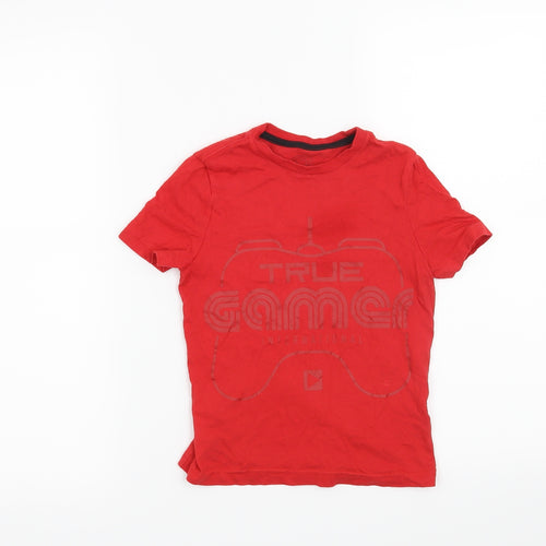 F&F Boys Red   Basic T-Shirt Size 4-5 Years  - True Gamer