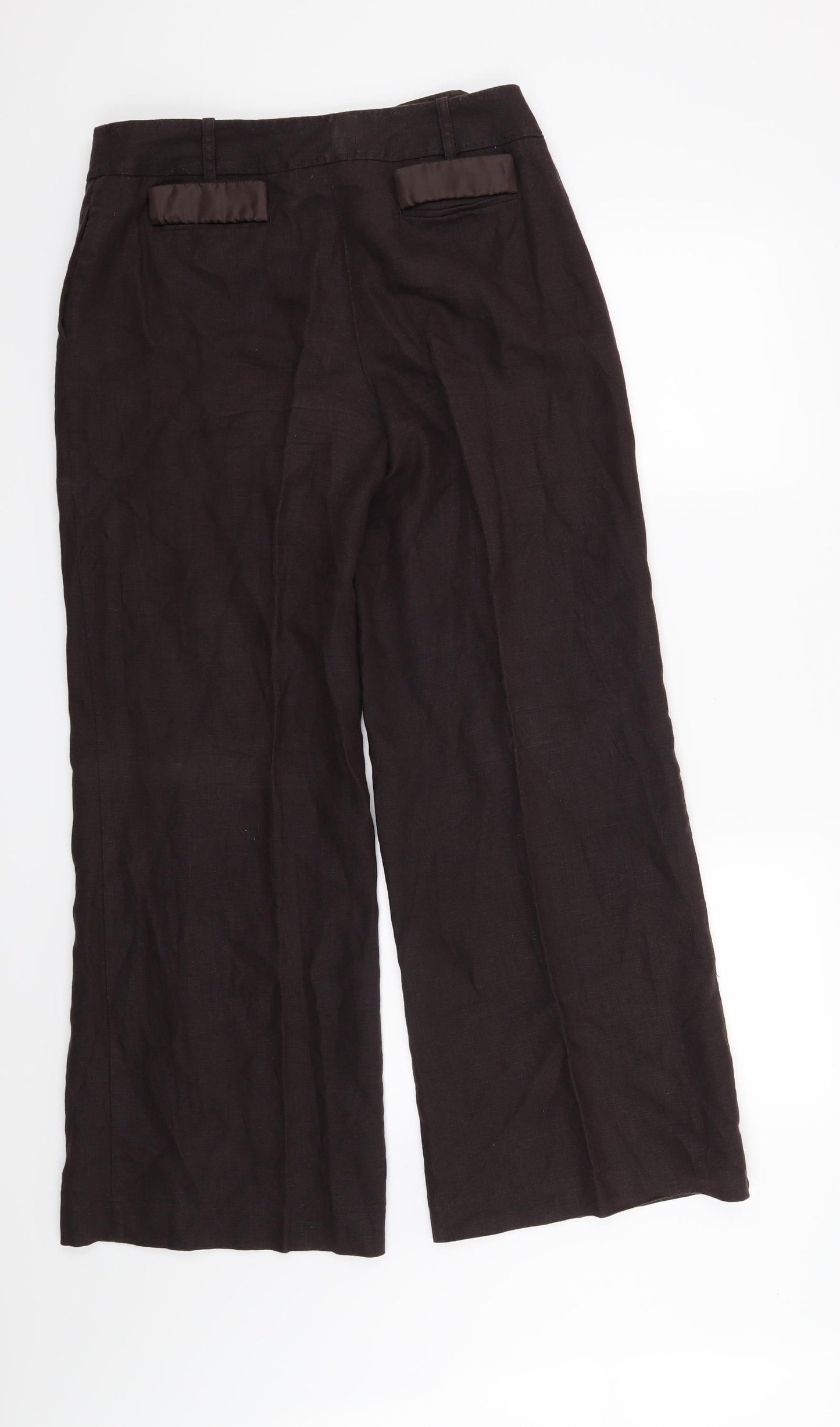 NEXT Womens Brown   Trousers  Size 12 L30 in