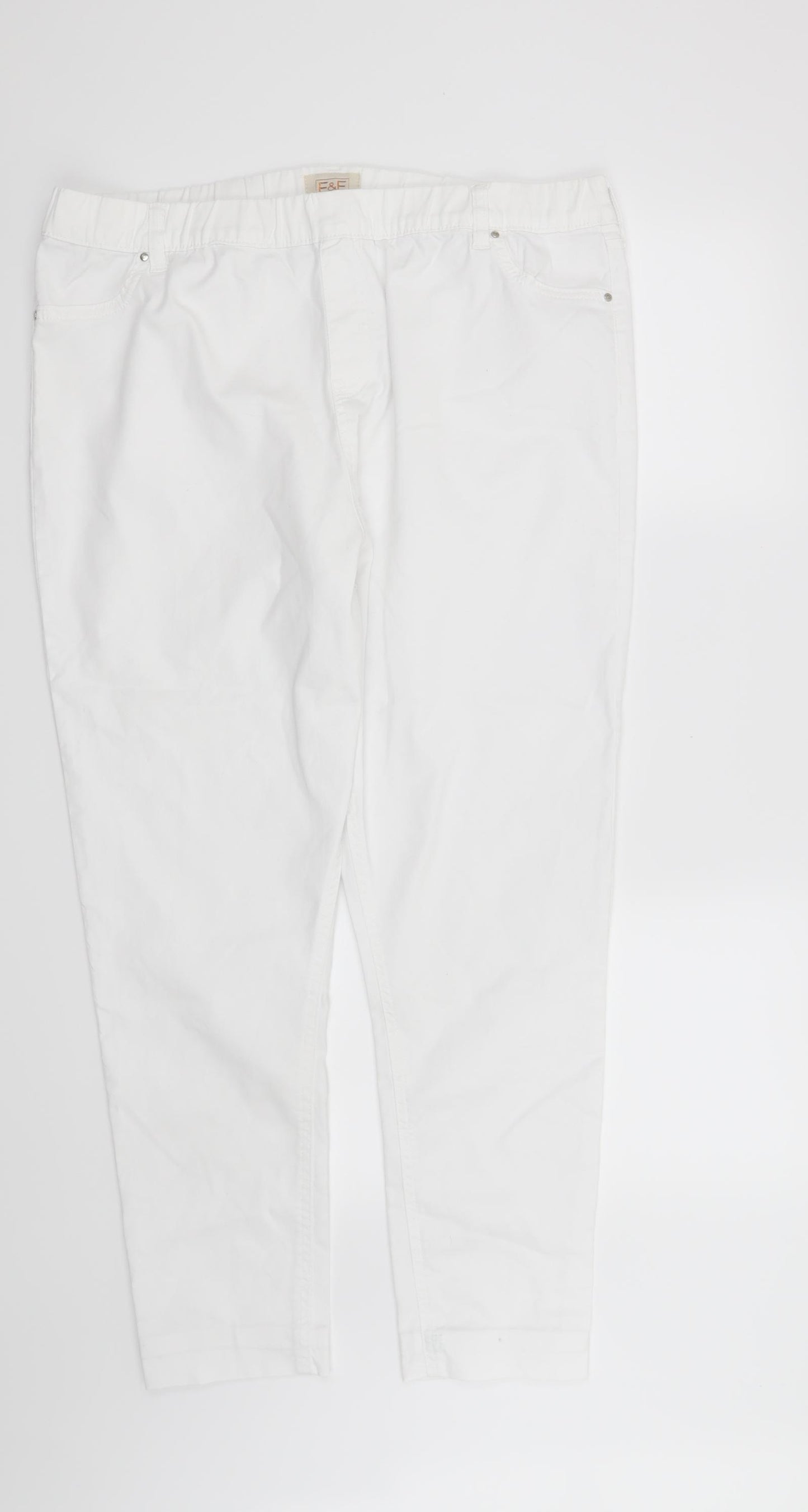 F&F Womens White   Jegging Jeans Size 22 in L27 in