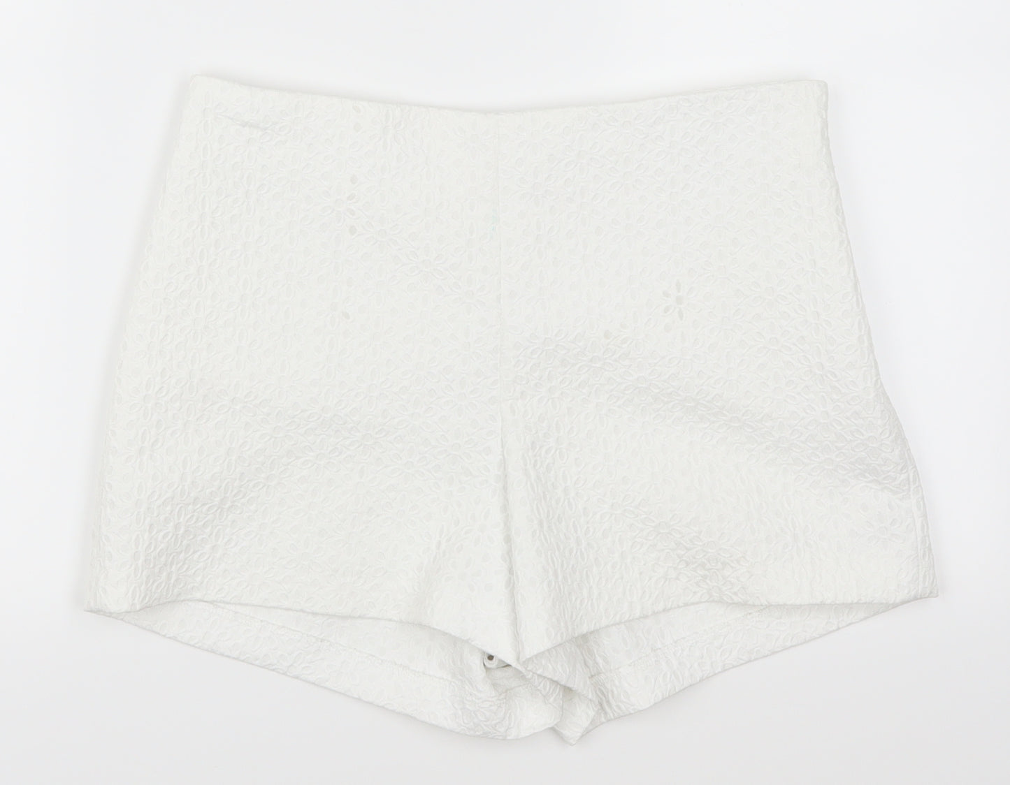 Miss Selfridge Womens White   Hot Pants Shorts Size 10