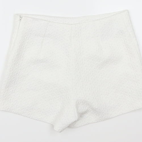 Miss Selfridge Womens White   Hot Pants Shorts Size 10