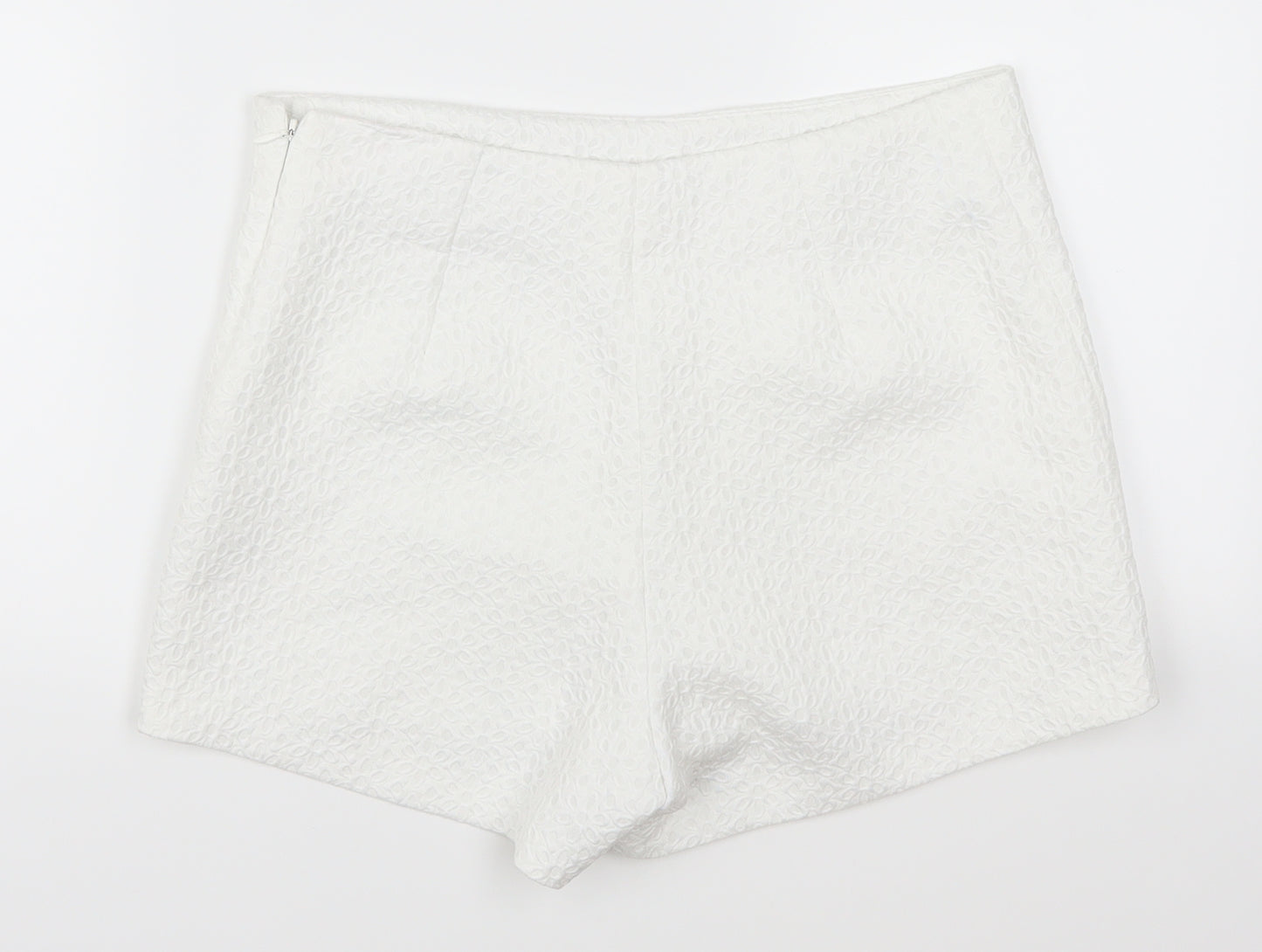 Miss Selfridge Womens White   Hot Pants Shorts Size 10