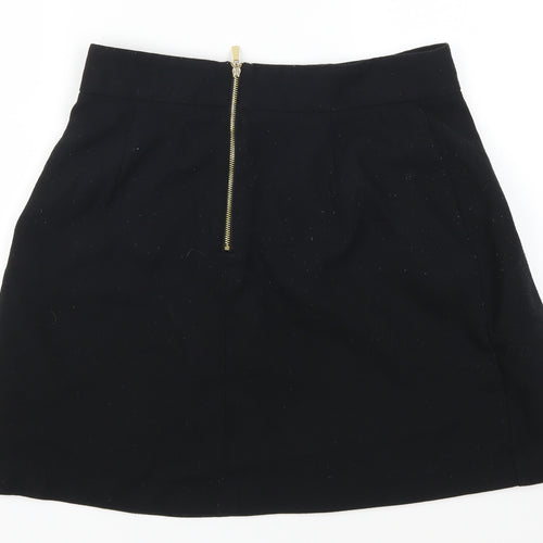 Marks and Spencer Womens Black   Skater Skirt Size 12