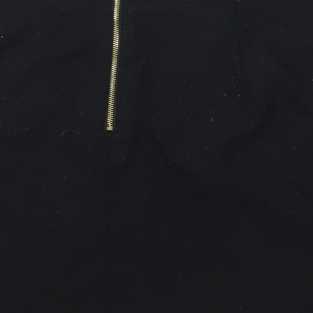 Marks and Spencer Womens Black   Skater Skirt Size 12