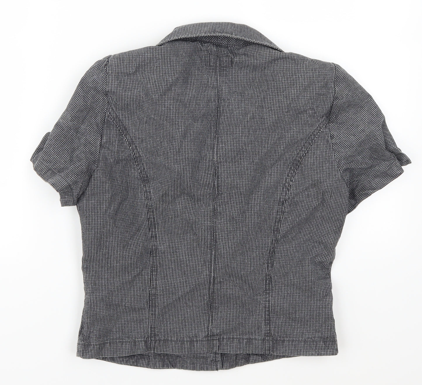 Moto Womens Grey Check  Jacket  Size 10