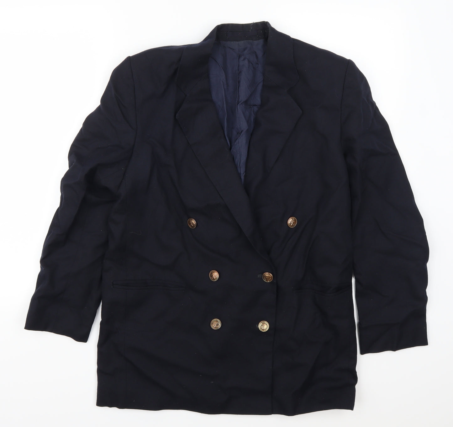 Basix Womens Blue   Jacket Suit Jacket Size 12
