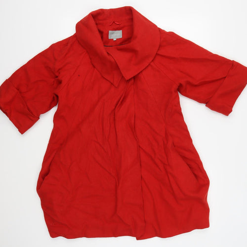 Per Una Womens Red   Jacket Coat Size 10