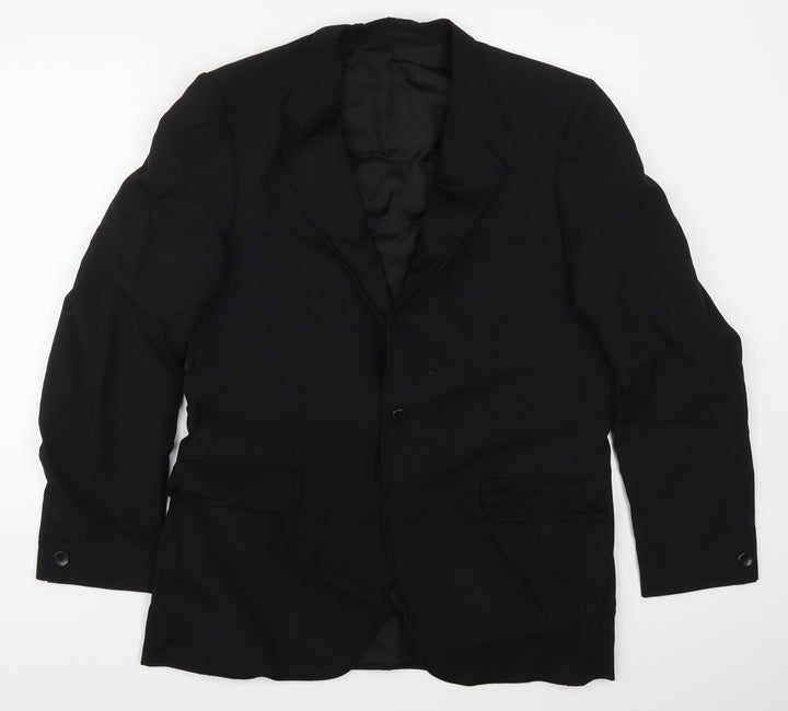 Varteks Mens Black   Jacket Suit Jacket Size 40