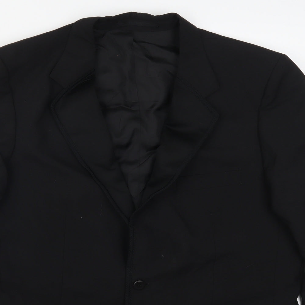 Varteks Mens Black   Jacket Suit Jacket Size 40