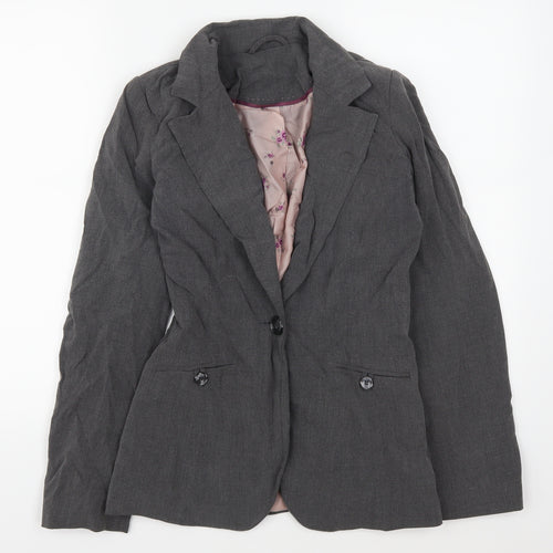 New Look Womens Grey   Jacket Suit Jacket Size 8