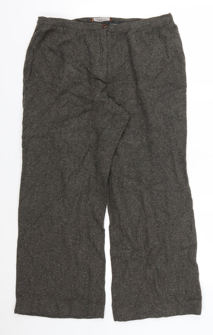 Artigiano Womens Brown Trousers Size 16 L26 in