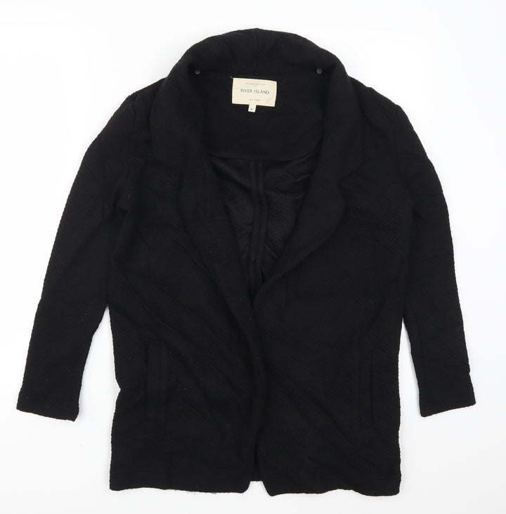 River Island Womens Black Jacket Size 6