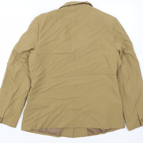 Daxon Womens Beige   Jacket Suit Jacket Size 14
