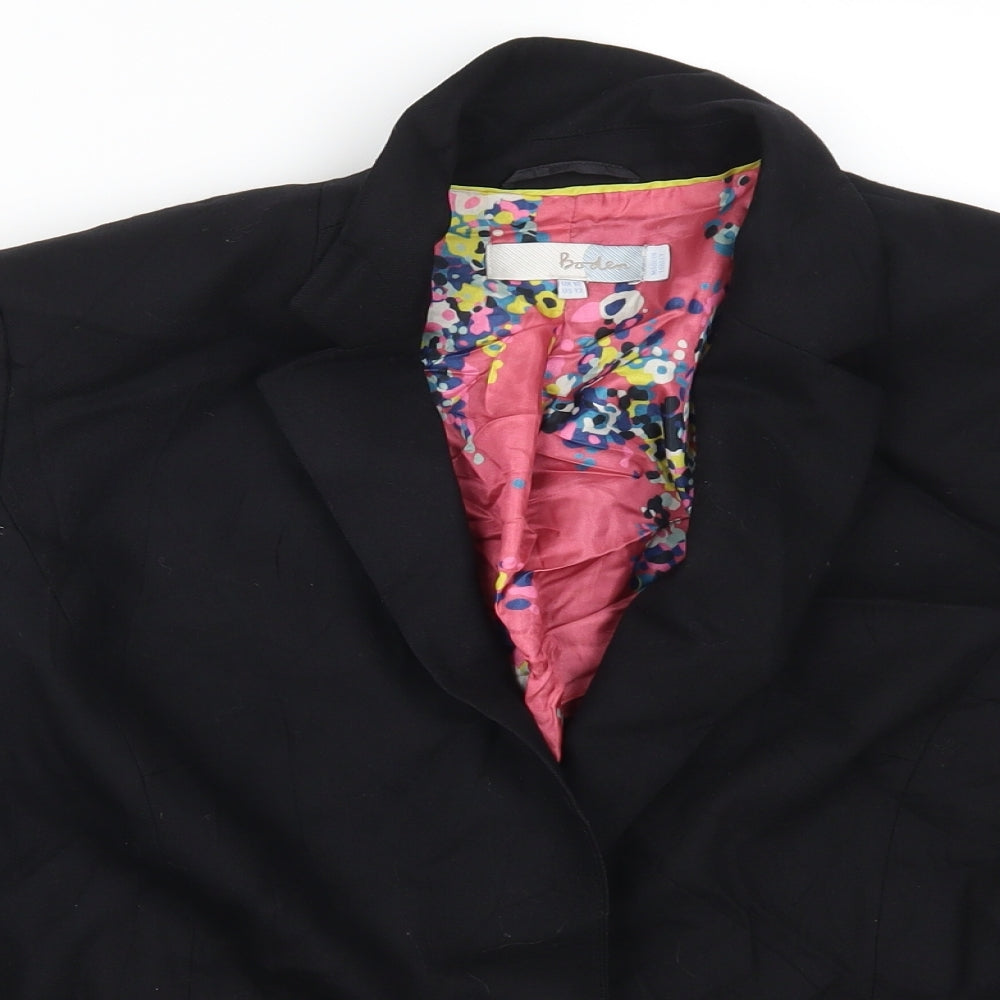 Boden Womens Black   Jacket Suit Jacket Size 16