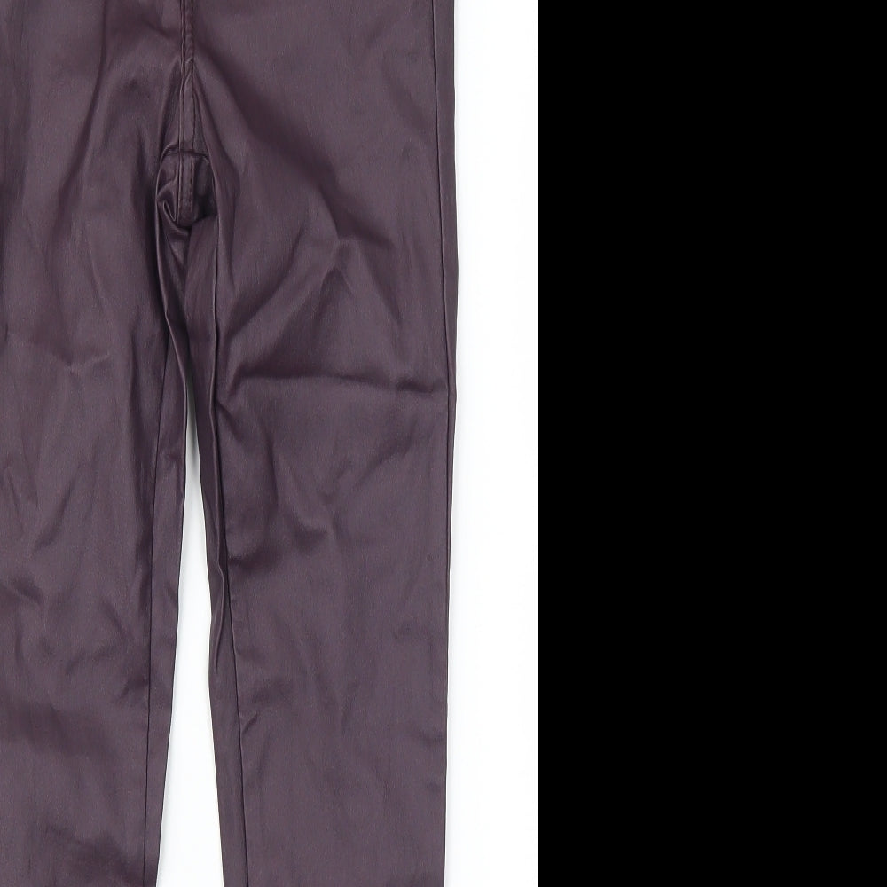 Lipsy Womens Purple   Trousers  Size 8 L27 in