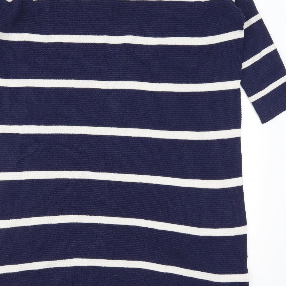 Phase Eight Womens Blue Striped  Jumper Dress  Size S