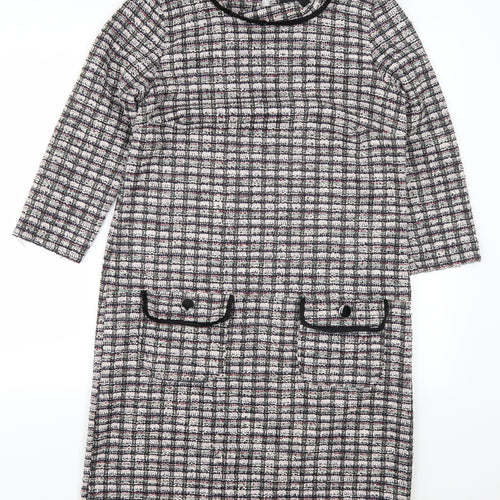 Wallis Womens Multicoloured Check  Pencil Dress  Size 10