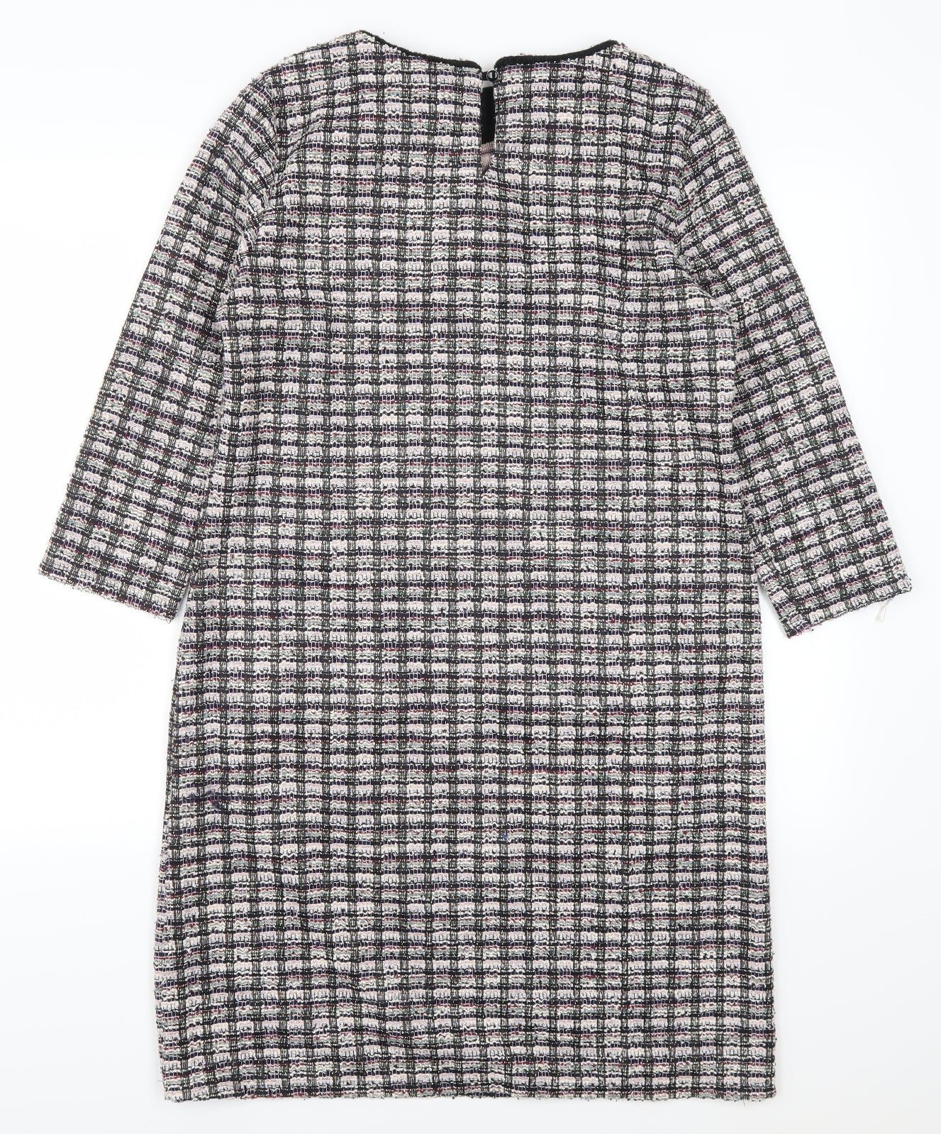 Wallis Womens Multicoloured Check  Pencil Dress  Size 10