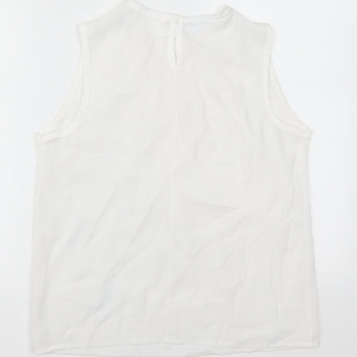 Preworn Womens White   Basic Blouse Size XL