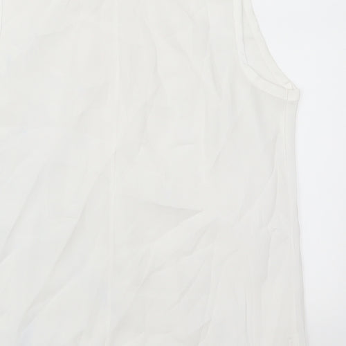 Preworn Womens White   Basic Blouse Size XL