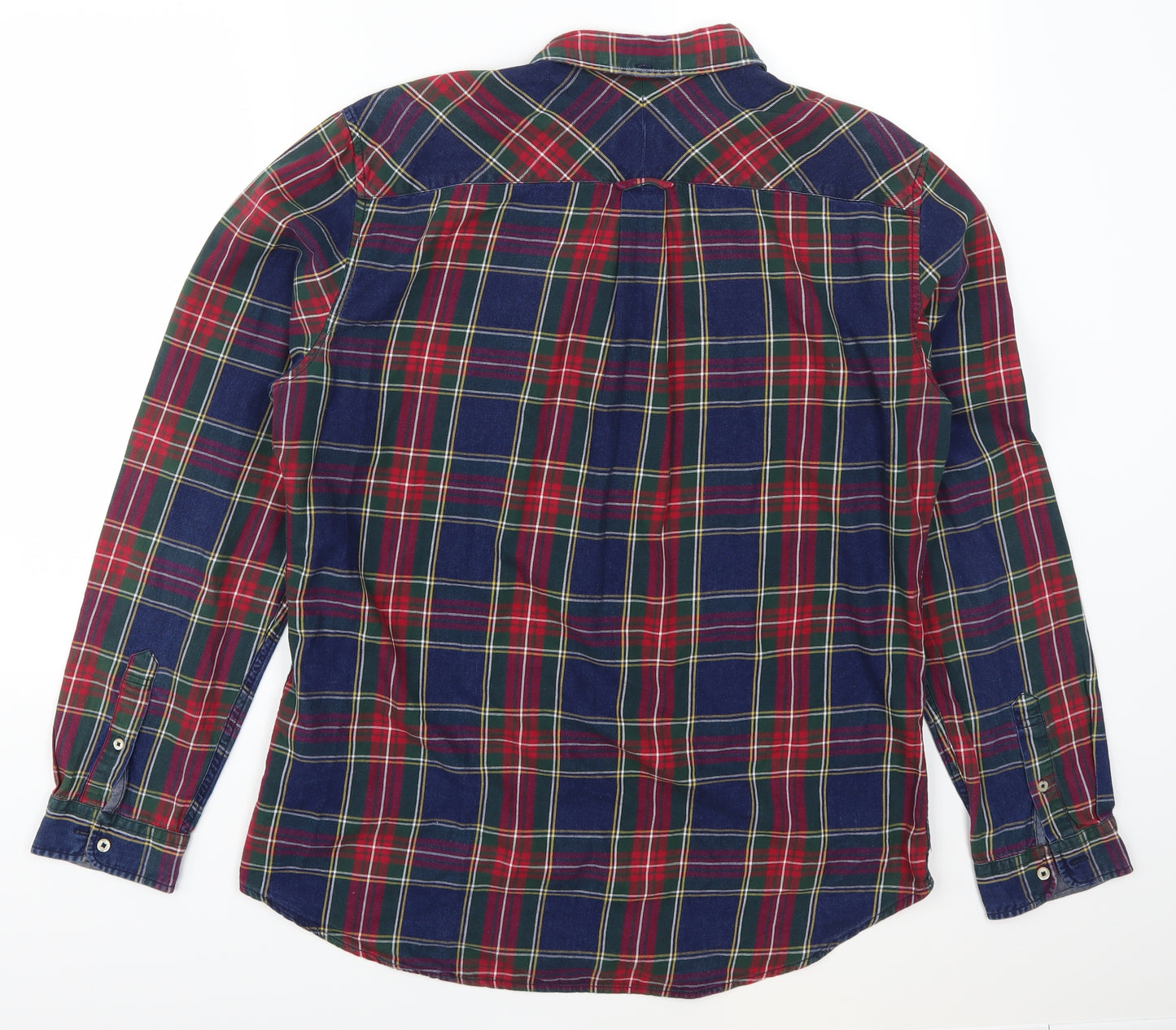 NEXT Mens Multicoloured Check   Button-Up Size L