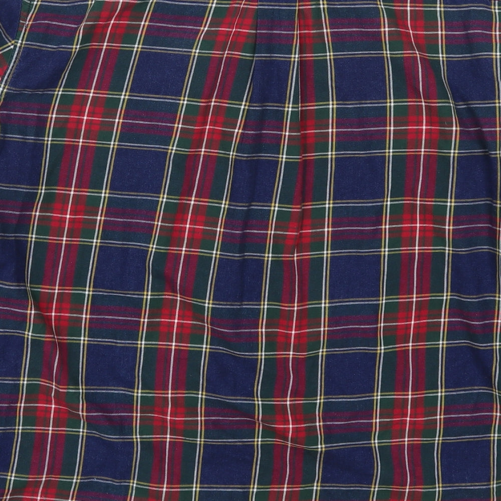 NEXT Mens Multicoloured Check   Button-Up Size L