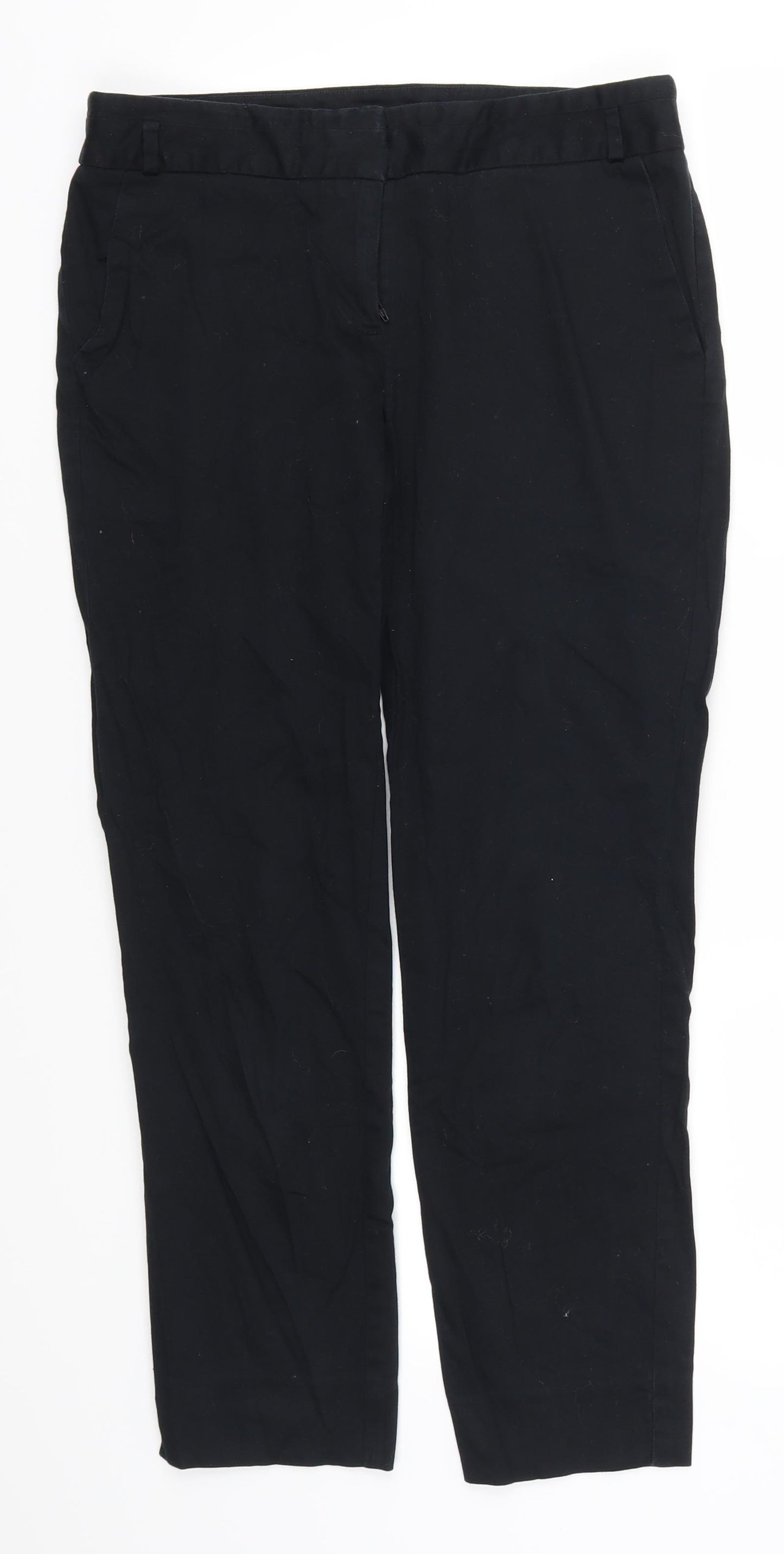 Warehouse Womens Black   Trousers  Size 10 L26 in
