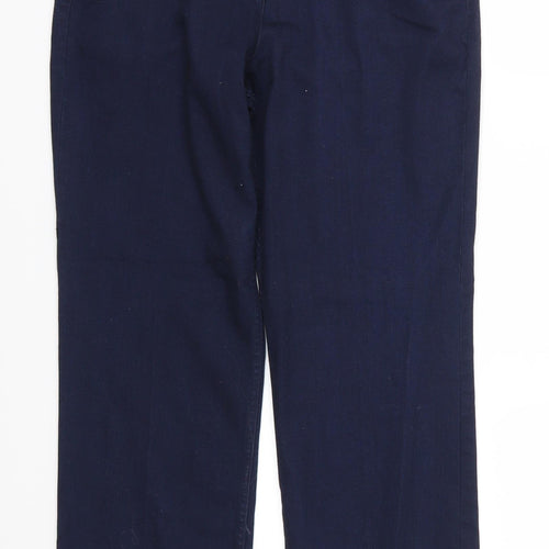 Marks and Spencer Womens Blue  Denim Straight Jeans Size 8 L27 in