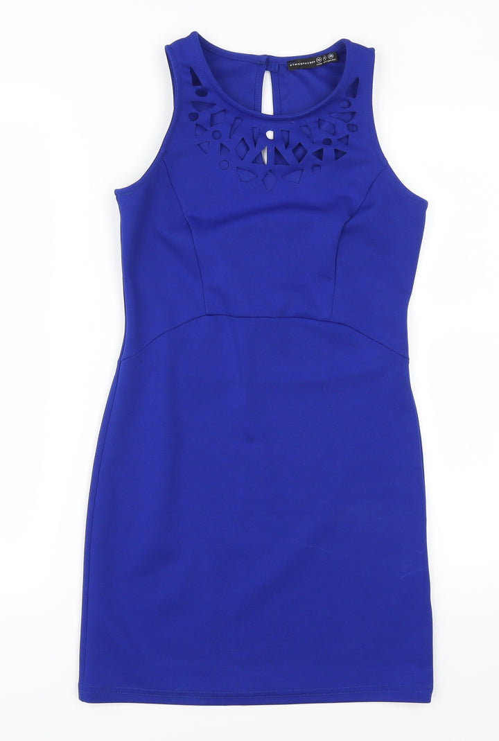 Atmosphere Womens Blue   Mini  Size 10  - Cut out