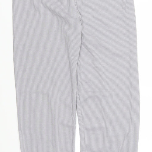 Boohoo Womens Grey   Trousers  Size 10 L28 in