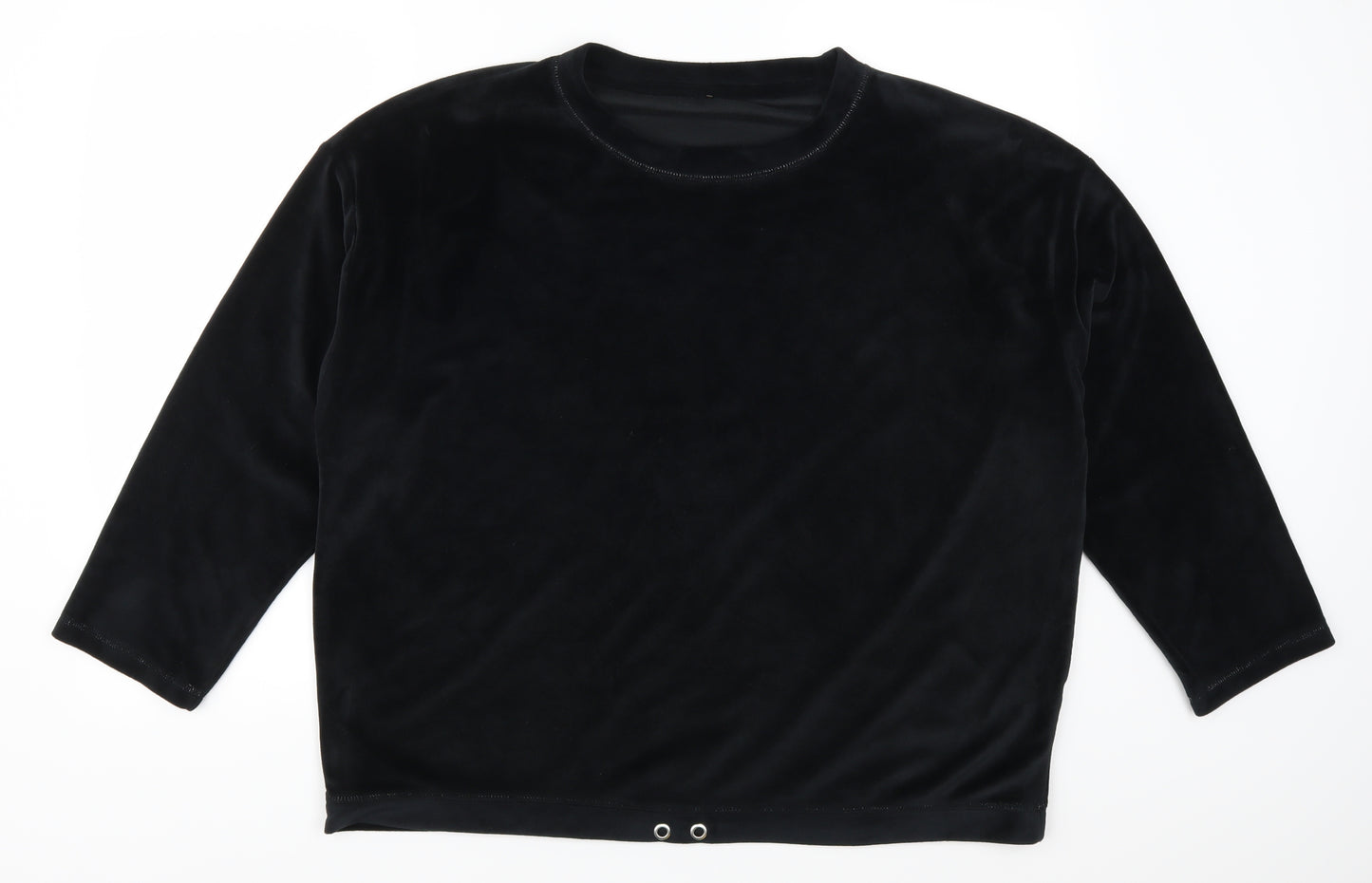 George Womens Black   Top Pyjama Top Size 16