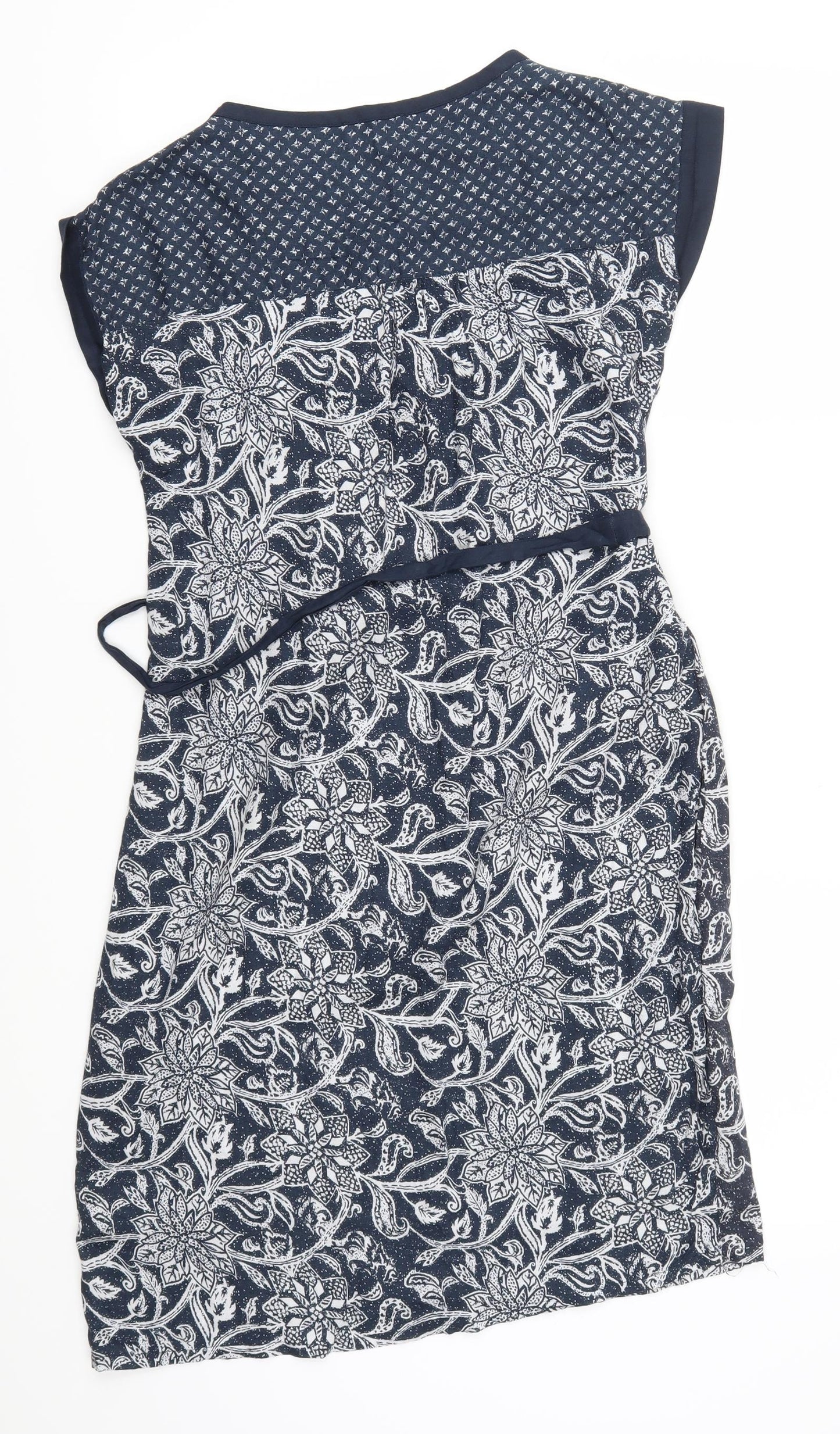 LLinea Womens Blue Floral  T-Shirt Dress  Size 8