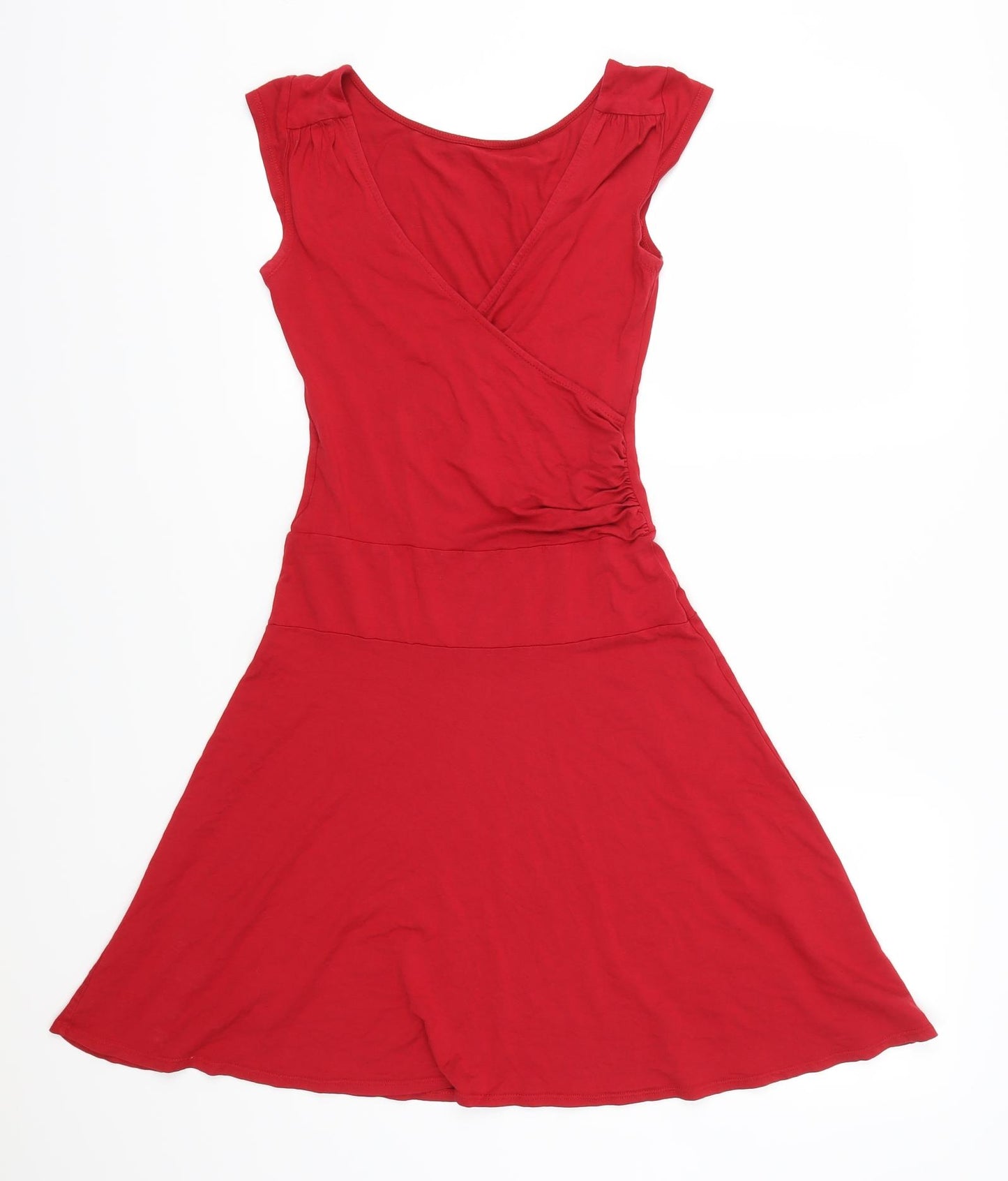 Preworn Womens Red   Skater Dress  Size 8