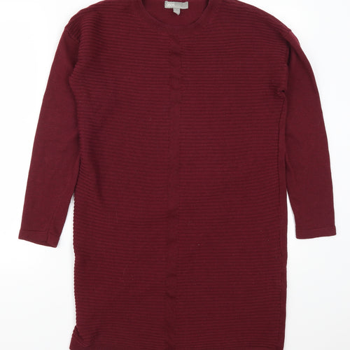 ASOS Womens Red   Jumper Dress  Size 10  - Burgundy