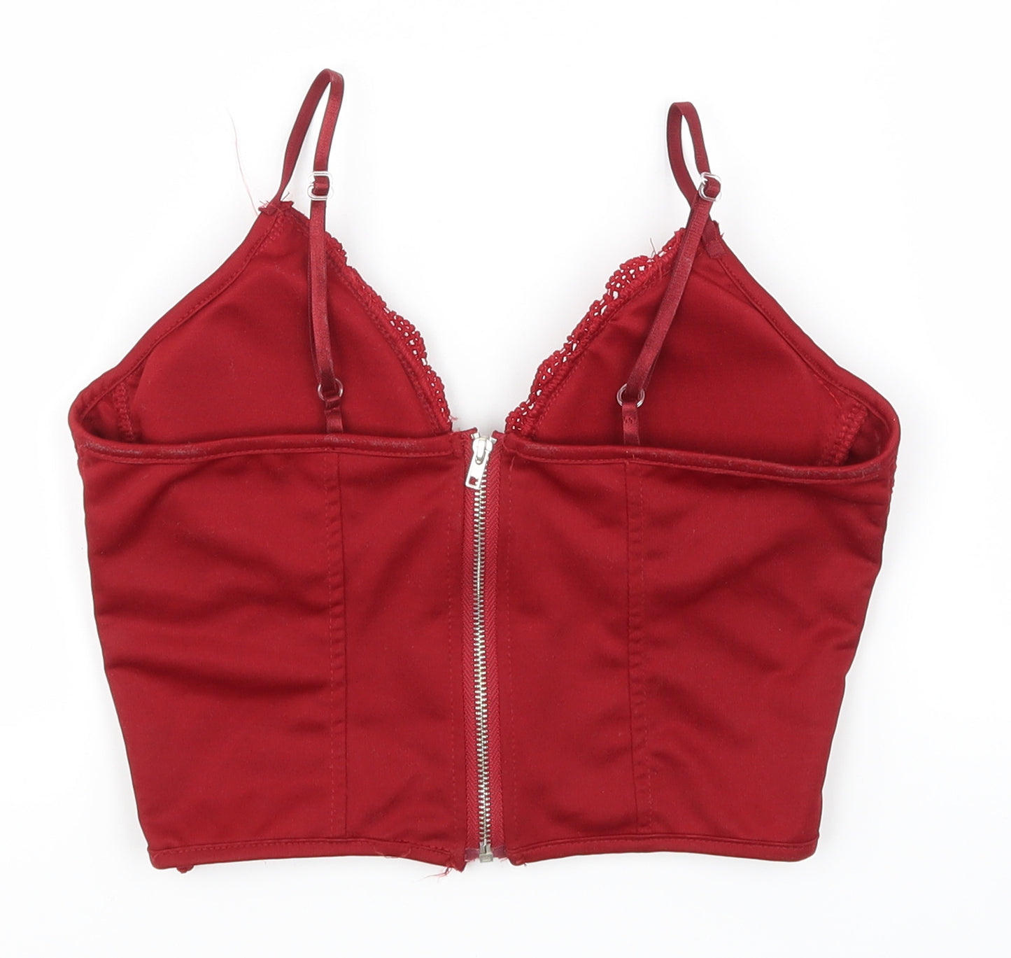 NewLook Womens Red Floral  Basic Tank Size 8
