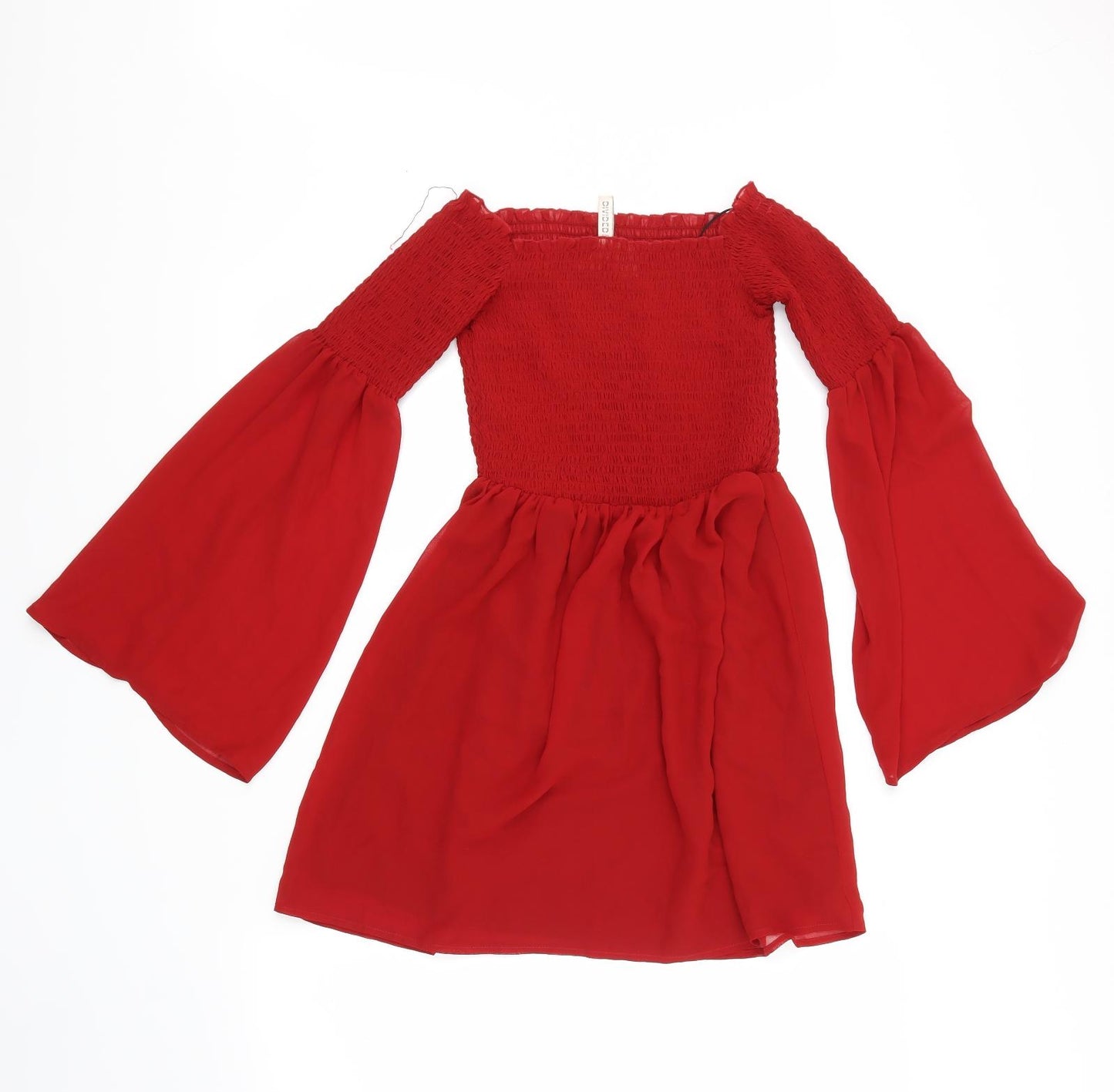 H&M  Womens Red   Skater Dress  Size 6