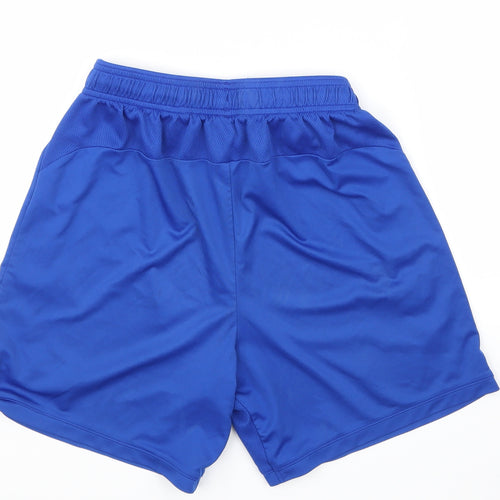 PUMA Mens Blue Houndstooth  Sweat Shorts Size S