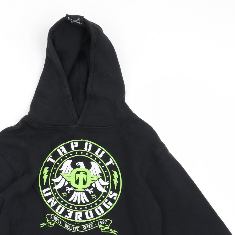 Tapout Boys Black   Pullover Hoodie Size 11-12 Years