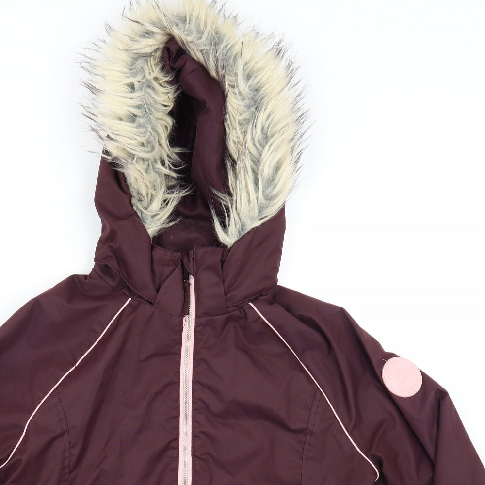 H&M  Girls Purple   Puffer Jacket Coat Size 11-12 Years
