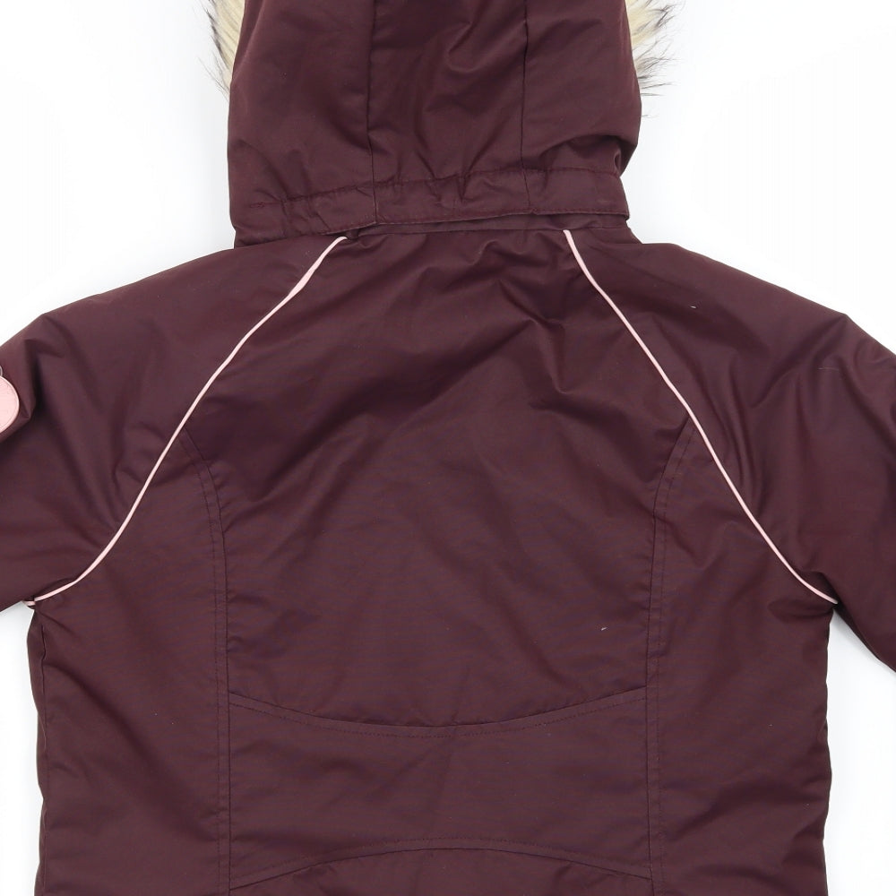 H&M  Girls Purple   Puffer Jacket Coat Size 11-12 Years