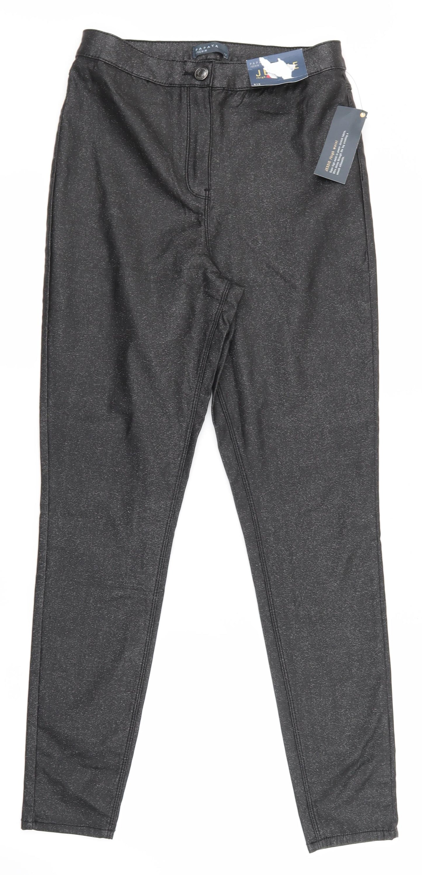 Papaya Womens Black   Skinny Jeans Size 12