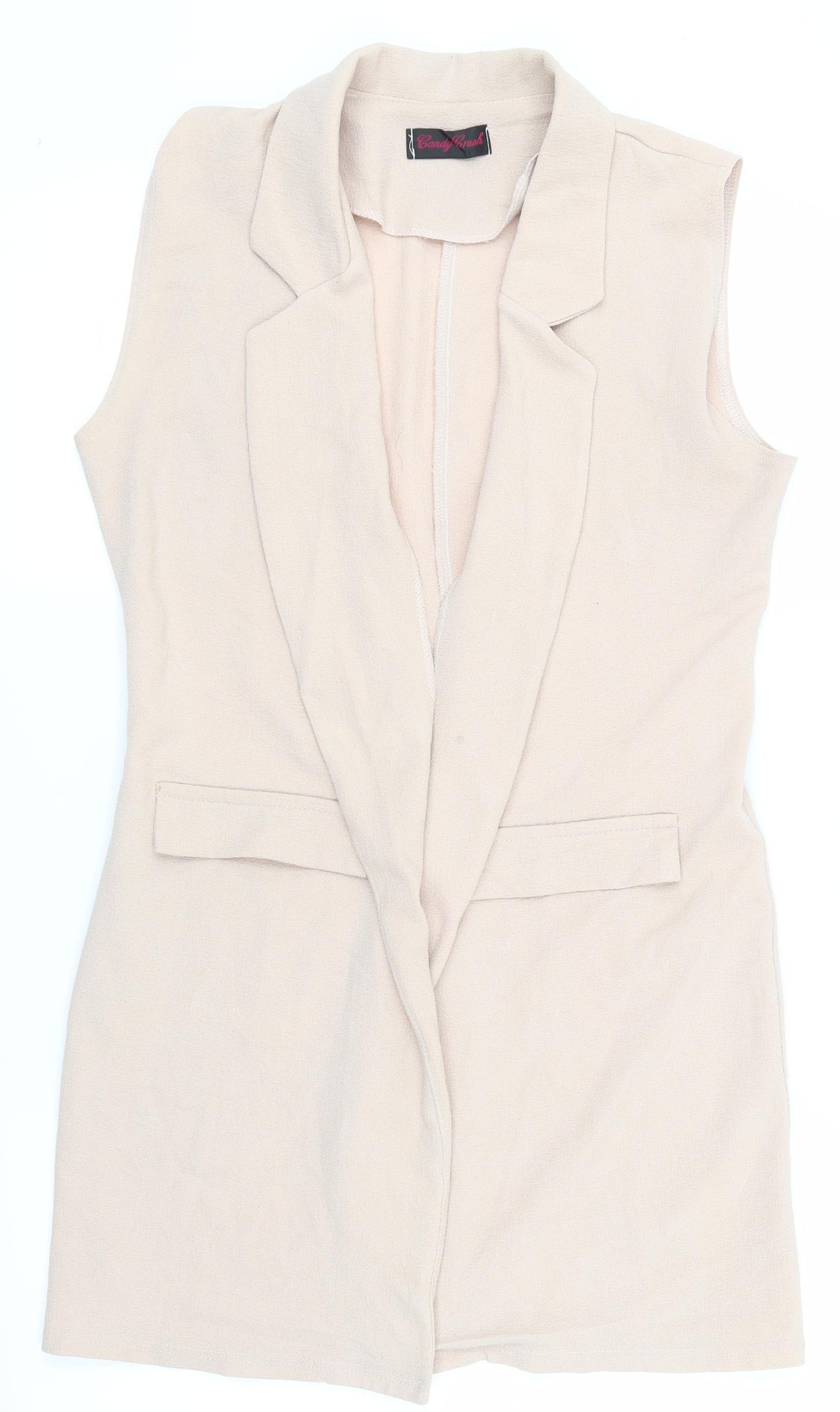 Candy crush Womens Ivory   Gilet Jacket Size 8