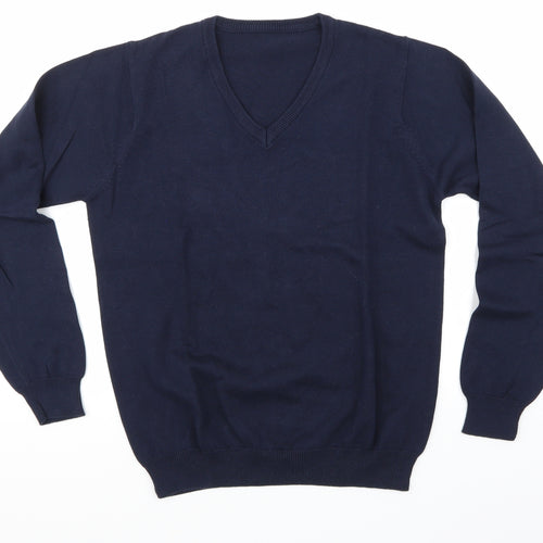 Marks & Spencer Boys Blue   Pullover Jumper Size 13-14 Years