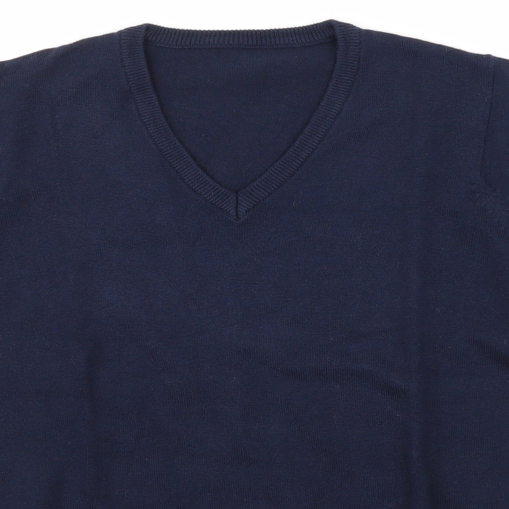 Marks & Spencer Boys Blue   Pullover Jumper Size 13-14 Years