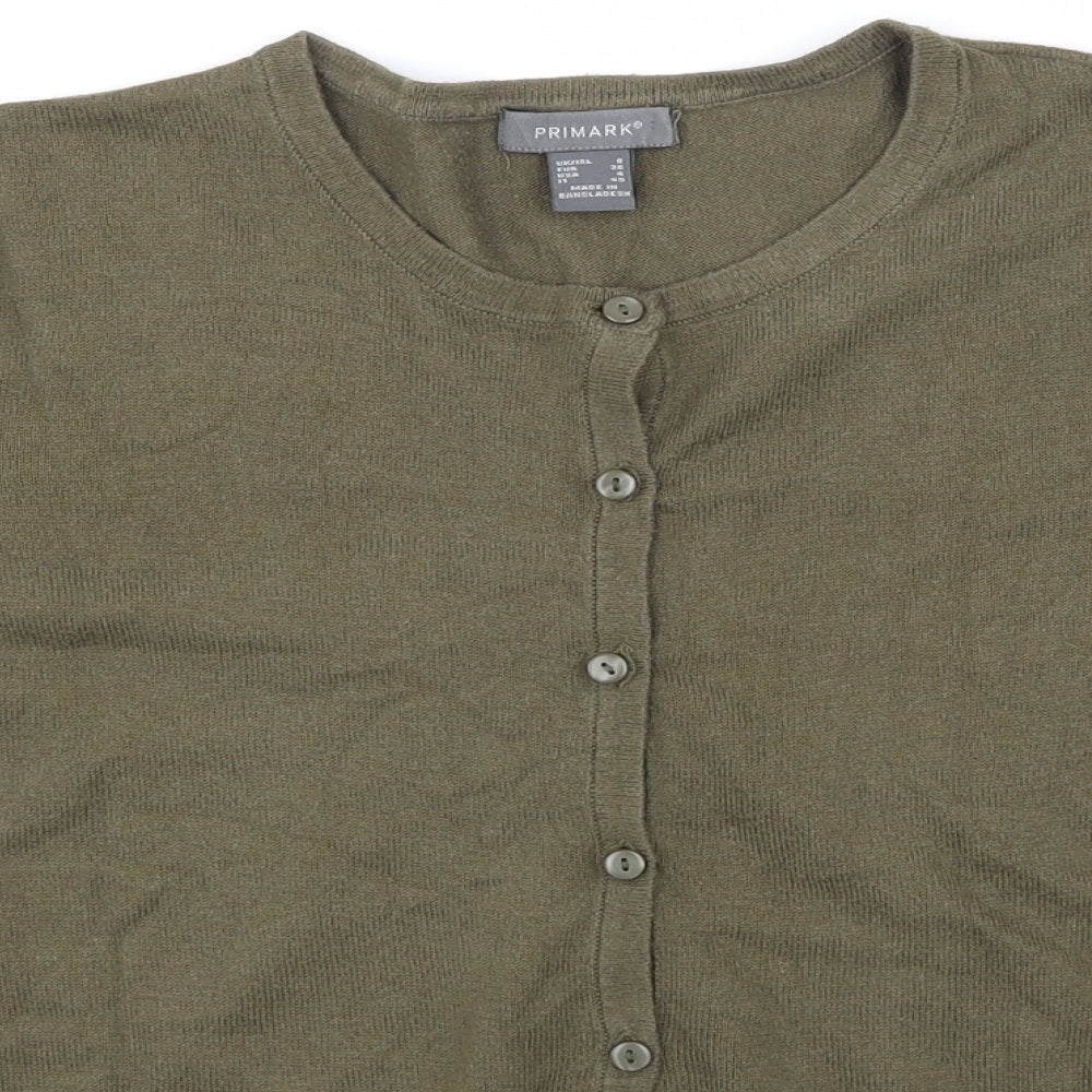 Primark Womens Green   Cardigan Jumper Size 8