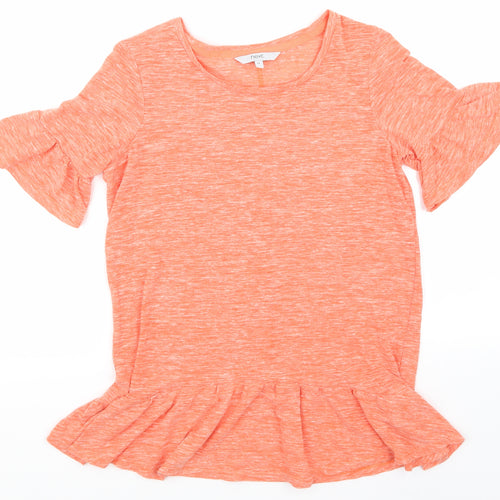 NEXT Womens Orange   Basic T-Shirt Size 10